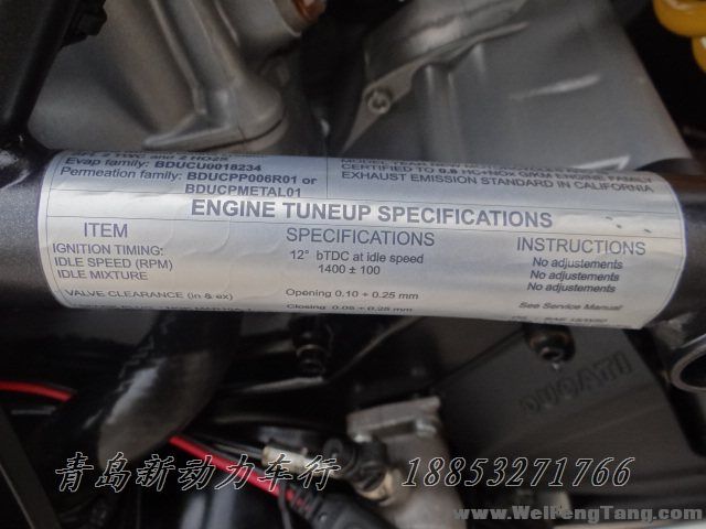 【二手杜卡迪跑车】2011年整车下货意大利杜卡迪中量级超级跑车磨砂黑848 EVO Superbike 848 EVO图片 2