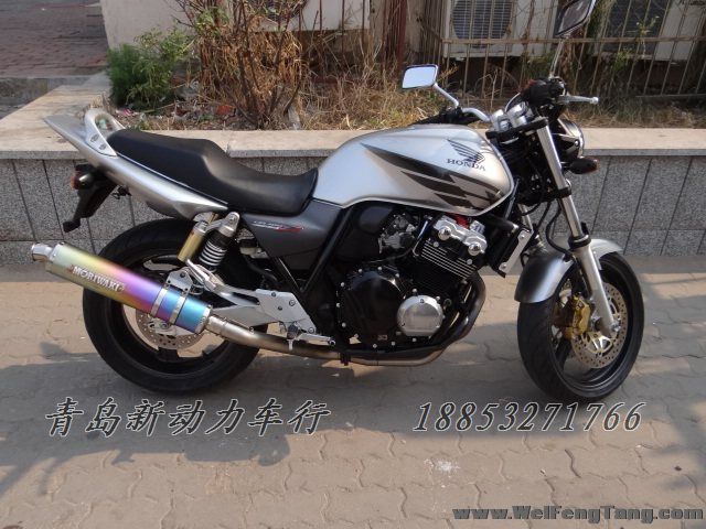 【日系二手机车】06年整车下货原版原漆银色本田经典街车三代 CB400 SF 图片 0